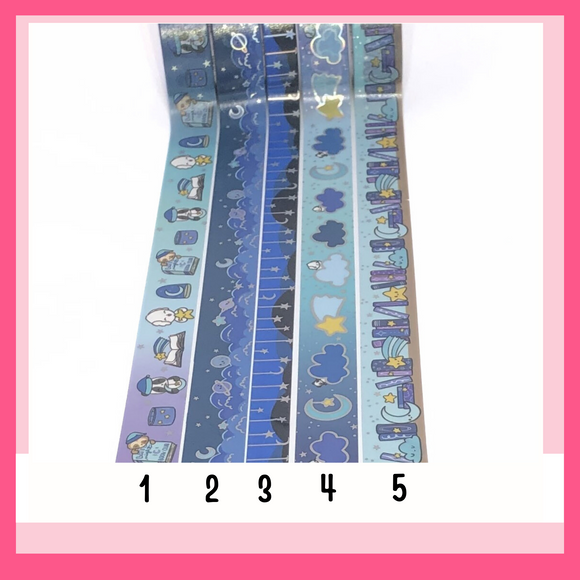 Rainbow Washi Card with Samples - Willwa